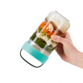 pojemnik jar to go, pojemnik lekue, słoik na lunch, słoik do pracy, słoik z pojemnikiem na sos, pojemnik na sałatkę, słoik lekue, pojemnik na pudding chia, pojemnik na muesli do pracy, plastikowy słoik na lunch, plastikowy pojemnik na lunch, BPA free, po