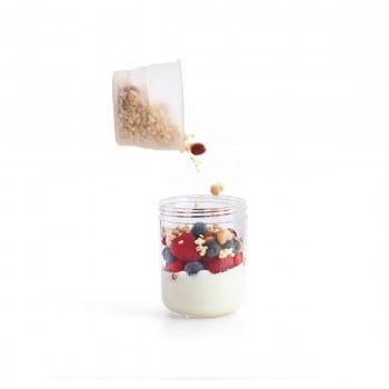pojemnik jar to go, pojemnik lekue, słoik na lunch, słoik do pracy, słoik z pojemnikiem na sos, pojemnik na sałatkę, słoik lekue, pojemnik na pudding chia, pojemnik na muesli do pracy, plastikowy słoik na lunch, plastikowy pojemnik na lunch, BPA free, po