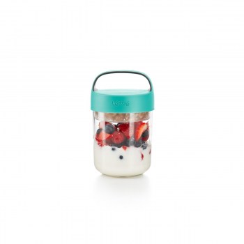 Pojemnik JAR TO GO turkusowy 400 ml / Lekue