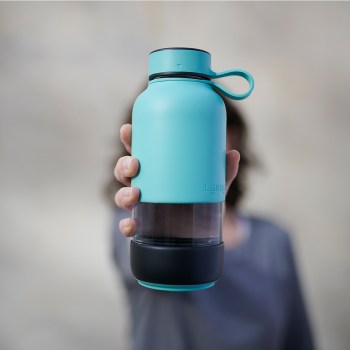 szklana butelka, butelka na wodę, szklana butelka na wodę, butelka Lekue, szklana butelka Lekue, butelka to go, butelka na wodę dla dorosłych, sklep zero waste, 