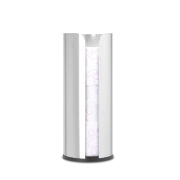 brabantia, renew, zasobnik do papieru toaletowego, pojemnik na papier toaletowy, stalowy pojemnik na papier toaletowy, stalowy zasobnik do papieru toaletowego, stojący pojemnik do papieru toaletowego