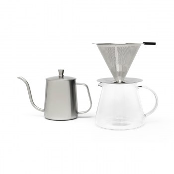 zestaw do kawy przelewowy, zestaw slow coffee, dripper, LV113012 Leopold Vienna, zestaw do kawy, zestaw z dripem do kawy, dripper, slow coffee, dystrybutor Leopold Vienna, hurtownia Leopold Vienna