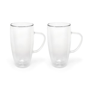 szklanki termiczne Bredemeijer, filiżanki termiczne Bredemeijer, szklanki termiczne do latte, filiżanki termiczne z podwójną ścianką, kubki szklane z podwójnymi ściankami, 165015 Bredemeijer, szklanki do kawy, filiżanki do kawy