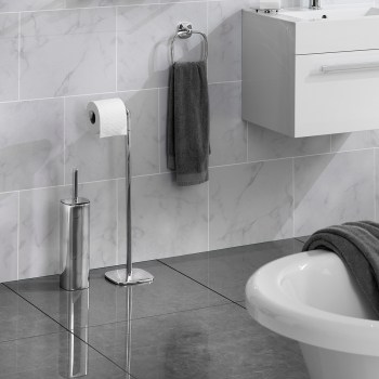 stojak na papier toaletowy, uchwyt na papier toaletowy, stojak na papier, uchwyt na papier, papier toaletowy, WC, eleganckie WC, Robert Welch, dystrybutor Robert Welch, akcesoria do WC, akcesoria do toalety, elegancka toaleta