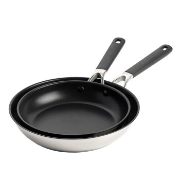 CC005707-001 KitchenAid, patelnie stalowe, patelnie z powłoką ceramiczną, komplet patelni, zestaw patelni, patelnie KitchenAid Classic, powłoka nonstick