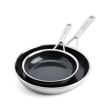 patelnia KitchenAid, patelnie KitchenAid, patelnia stal nierdzewna, patelnia ze stali nierdzewnej, Multi-Ply Stainless Steel KitchenAid, patelnie 3-warstwowe, KitchenAid CC006065-001, patelnie KitchenAid z powłoką ceramiczną