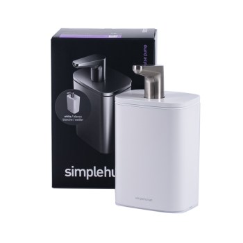 dozownik do mydła, dozownik z pompką, simplehuman dzownik, simplehuman KT1195, biały dozownik