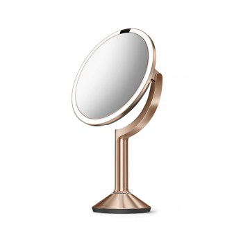 lustro powiększenie 5-krotne, lustro powiększenie x 10, lusterko kosmetyczne, lusterko sensorowe simplehuman, lusterko 20 cm, lusterko simplehuman, lusterko do makijażu led, lusterko podświetlane do makijażu, lusterko powiększające, podświetlane lusterko