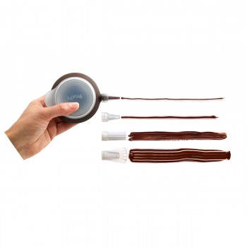 DECO PEN lekue, DECOPEN, dekorator do ciast, dekorator do ciasteczek, Lekue do ciast, jak udekorować babeczki, jak wypełnić eklerki, pojemnik z tylkami, dekorator z tylkami, rękaw cukierniczy